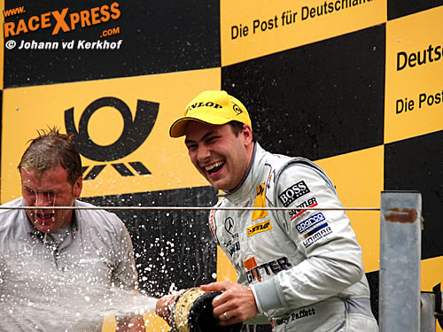 Gary Paffett viert zijn overwinning